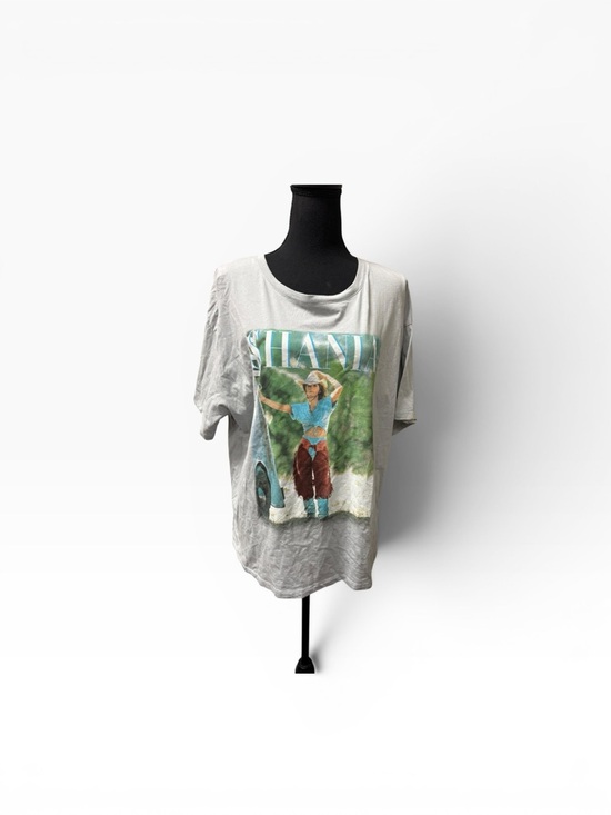 Shania Twain Tops - Shania Twain Graphic Tee Light Gray Country Music Shirt Large Casual Top